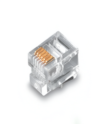 RJ11 modular plug 6P4C for telephone and data cable, TeleWire Technology