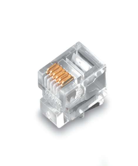 RJ11 modular plug 6P4C for telephone and data cable, TeleWire Technology
