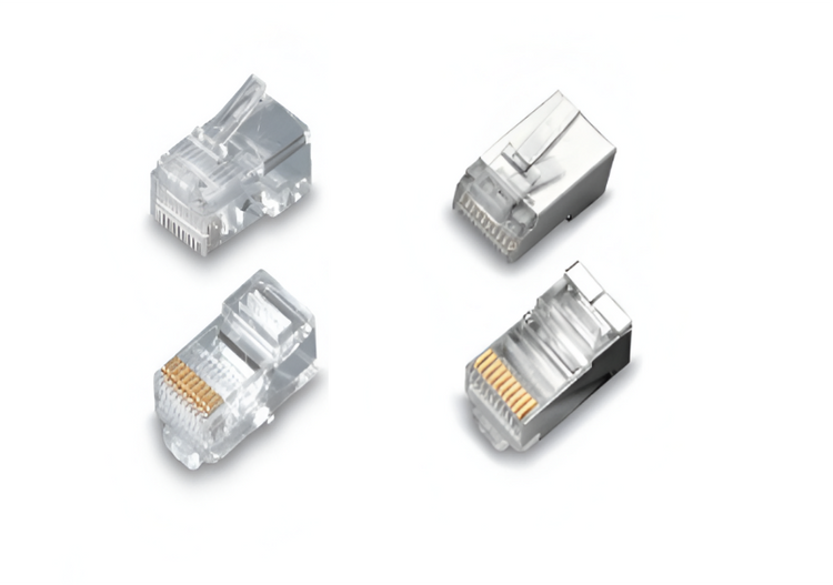 RJ50 10P10C modular plug shielded and unshielded version, TeleWire Technology