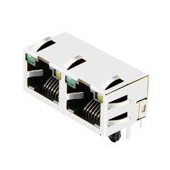 TWE3121AHML, 1x2 پورت RJ45 تب بالا بدون ترانسفورماتور با LED سبز/زرد