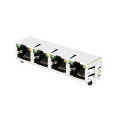 TWE512AHNL، 1x4 پورت اترنت RJ45 بدون برگه ترانسفورماتور با چراغ LED سبز/زرد