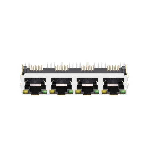 1x4 RJ45 Modular Jack without Transformer Tab Up - TWE5127AHNL - Second View