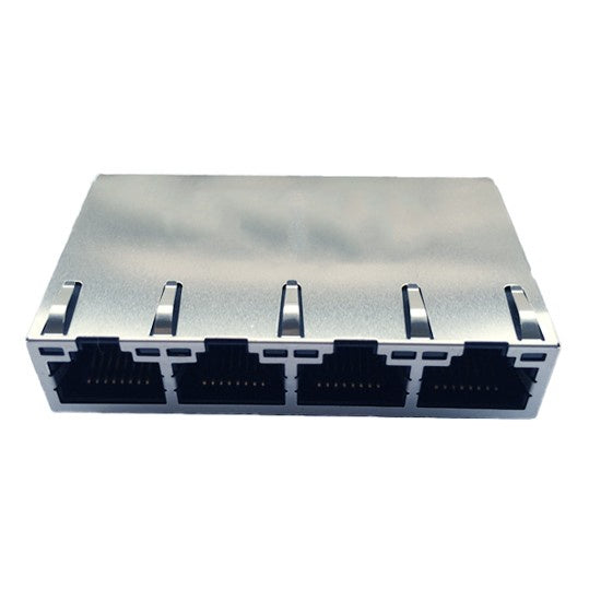 Integrated RJ45 Jack | 1x4 Ports | Gigabit | Tab Up