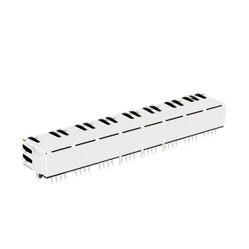TW8J97315CNL, 100 Base Magjack 1x8 Port RJ45 Tab Down without Led - back view