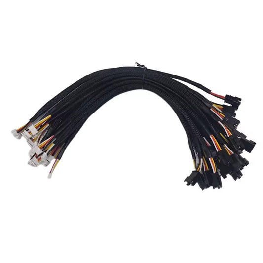 Electrical wire harness with 4 Pin SM Male and 5 Pin JST XH 2.54mm connectors.