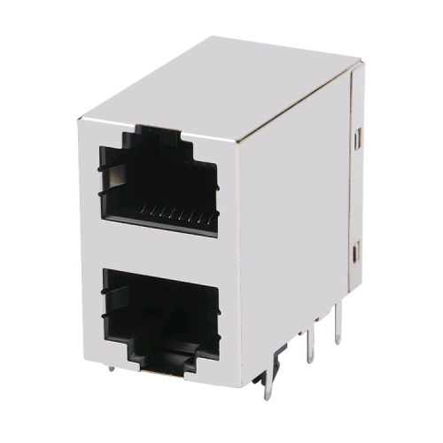 Konektor Modular RJ11 | 2x1 Port | Tanpa Trafo | Tab Atas