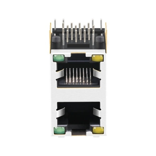2x1 RJ45 Modular Jack Connector without Transformer Tab Both - TWE217XBHNL - Second View