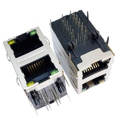 TWSK28721AANL、1000ベースギガビット2x1ポートイーサネットRJ45タブ両方にイエロー/グリーンLED