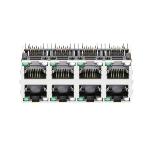 2X4 Port RJ45 Modular Jack without Transformer Tab Both - TWE219XA73NL - Second View