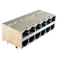 TW26S78648A9NL, 1000 베이스 기가비트 2x6 포트 통합 자기 RJ45 탭 양쪽 모두 녹색/녹색&노란색 LED