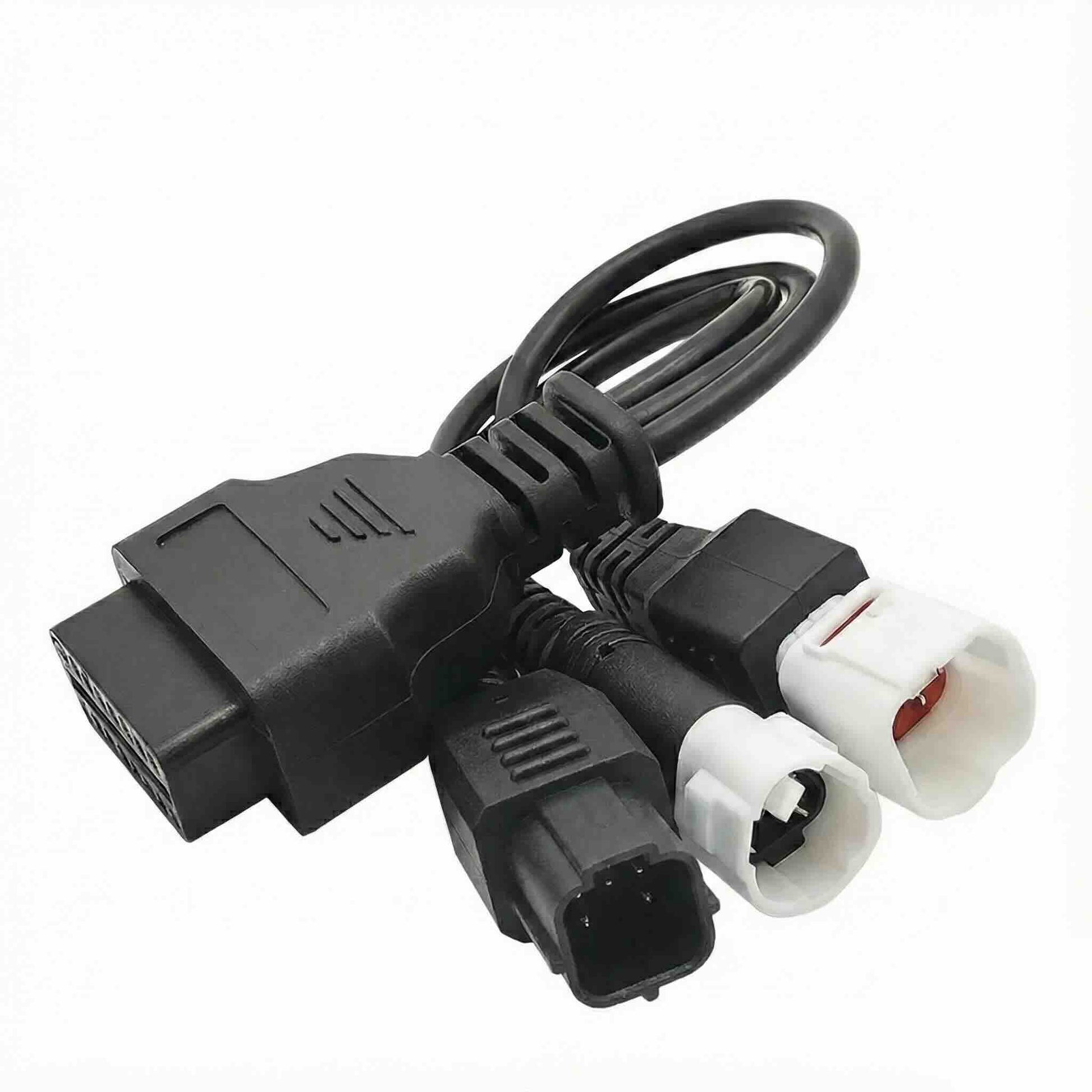 3-in-1 Motorcycle OBD2 Adapter Cable for Yamaha Honda