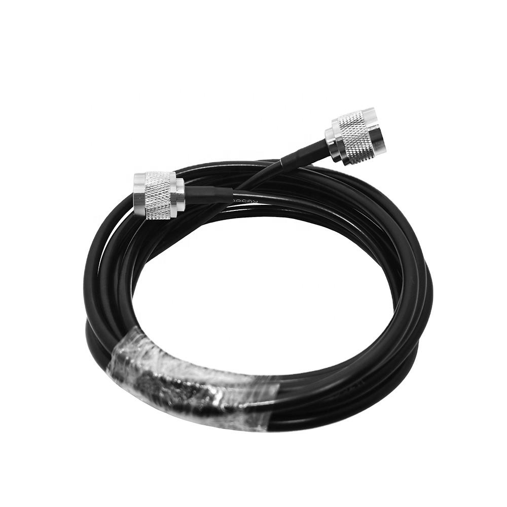 4.3-10 male connector to 7/16 DIN plug 1/2 superflex coaxial cable assembly, top view