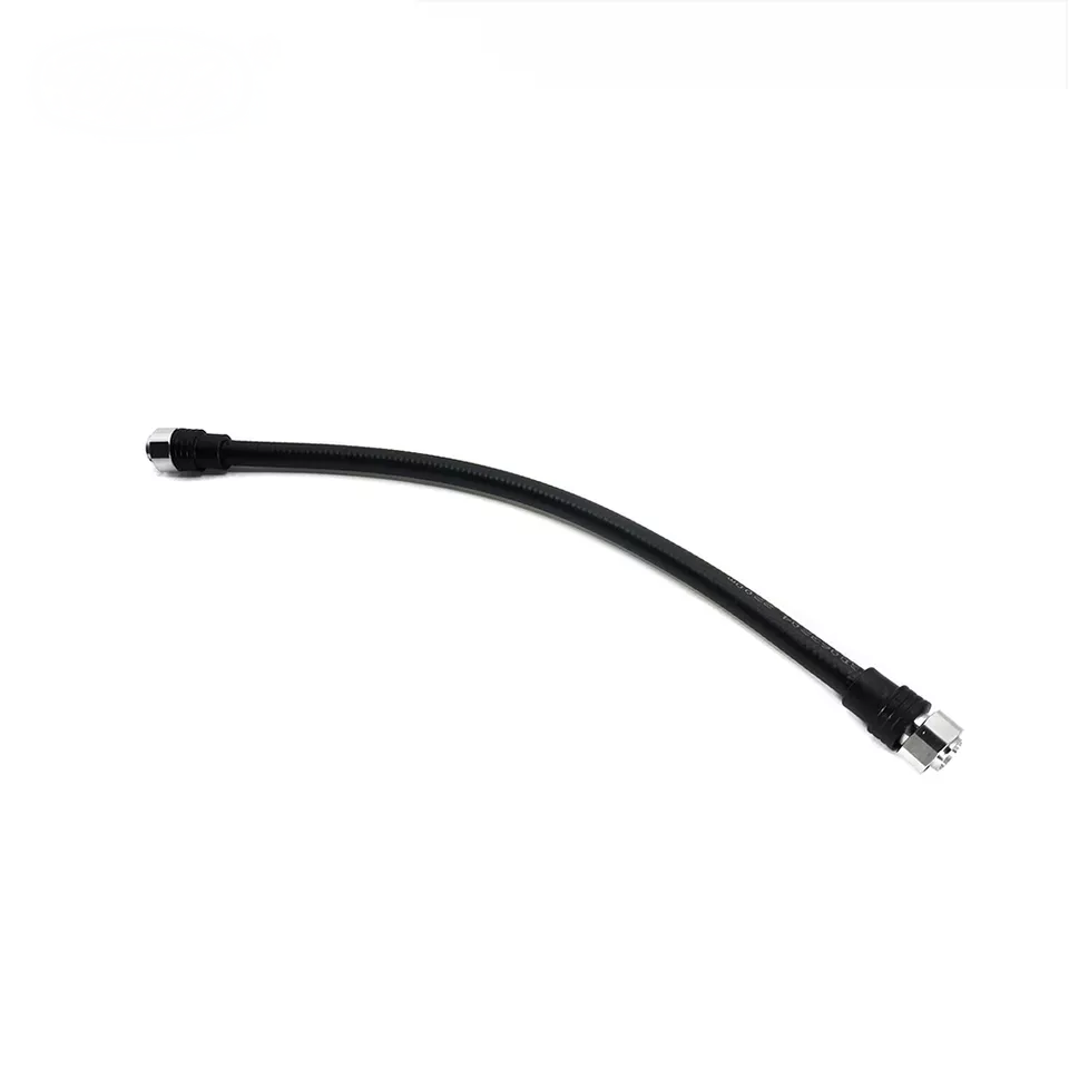 4.3-10 male to 4.3-10 male plug 1/2 superflex RF coaxial cable assembly, top view