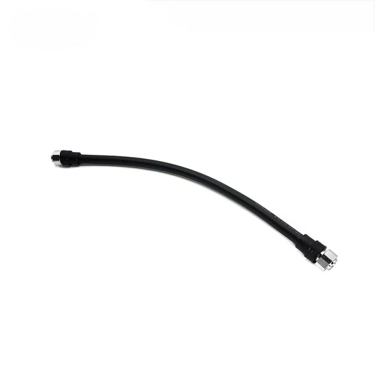 4.3-10 male to 4.3-10 male plug 1/2 superflex RF coaxial cable assembly, top view