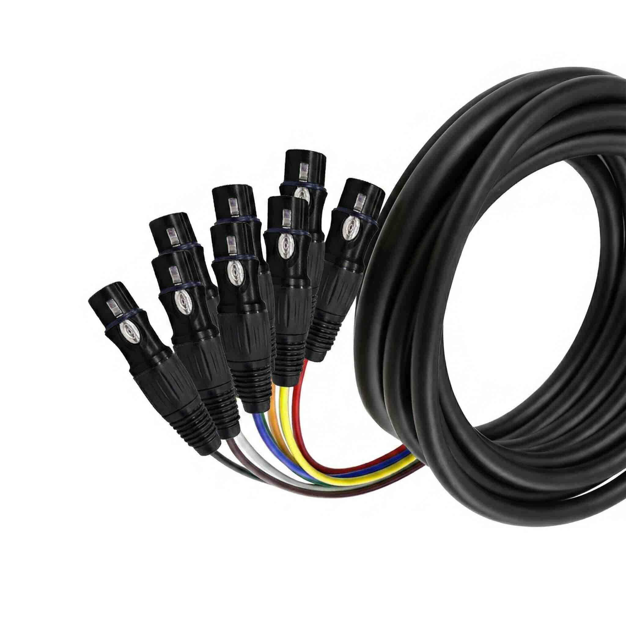 8-Channel 3-Pin XLR Audio Cable | Custom Cable Assembly