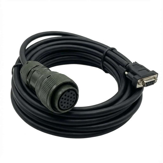 elta ASD-B2EN1005 shielded encoder cable with CN2 drive connector.