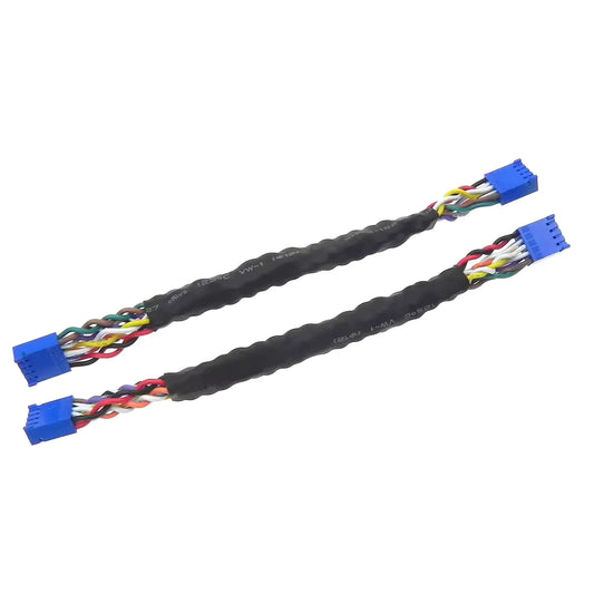 Dual end Amphenol FCI 65239-005LF 10-pin LVDS wire harness