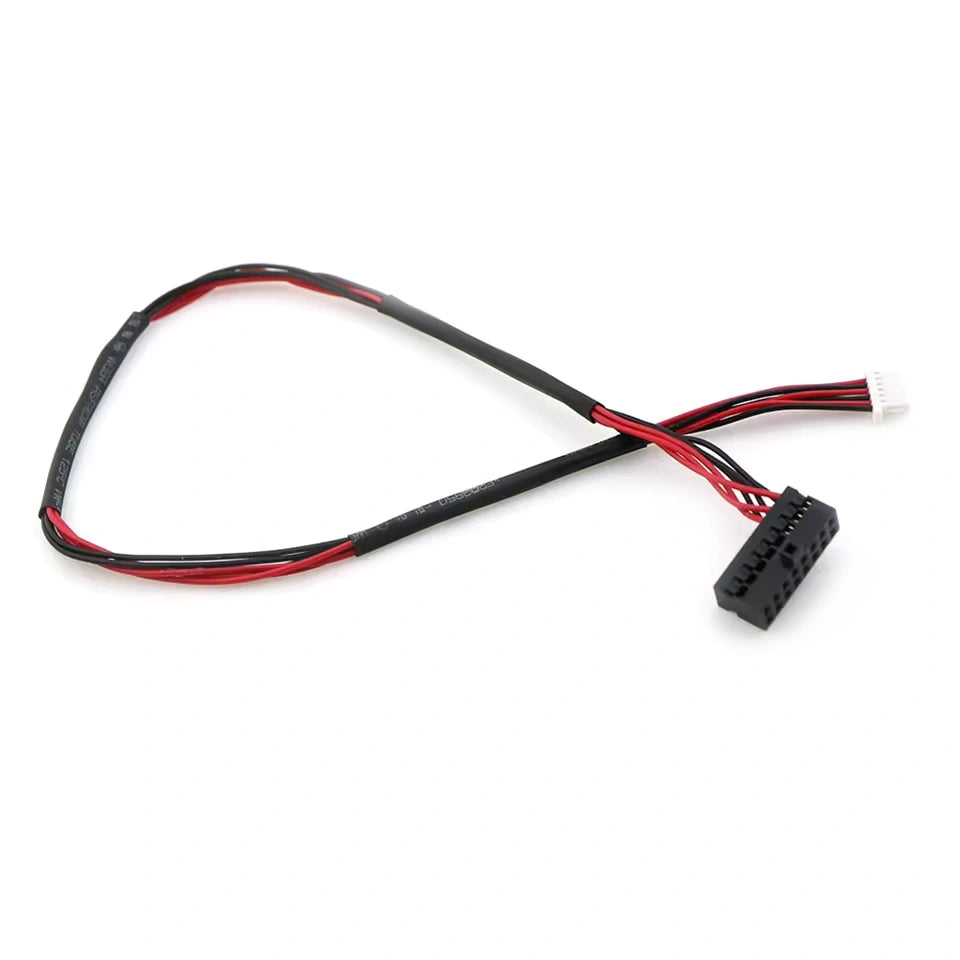 Amphenol FCI Minitek 16-pin to JST SHR-08V-S 8-pin wire harness