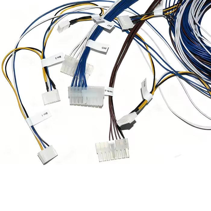 ISO certified factory producing custom multi-connector wiring harnesses.