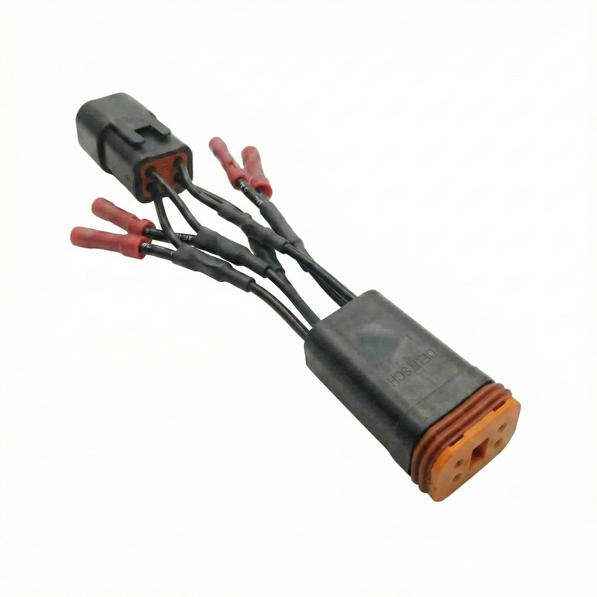 Deutsch DT 4-Pin Male/Female (DT04-4P/DT06-4S) wire harness black color