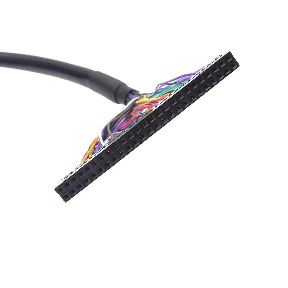 Wire harness featuring 50-circuit 2.54mm pitch interconnects