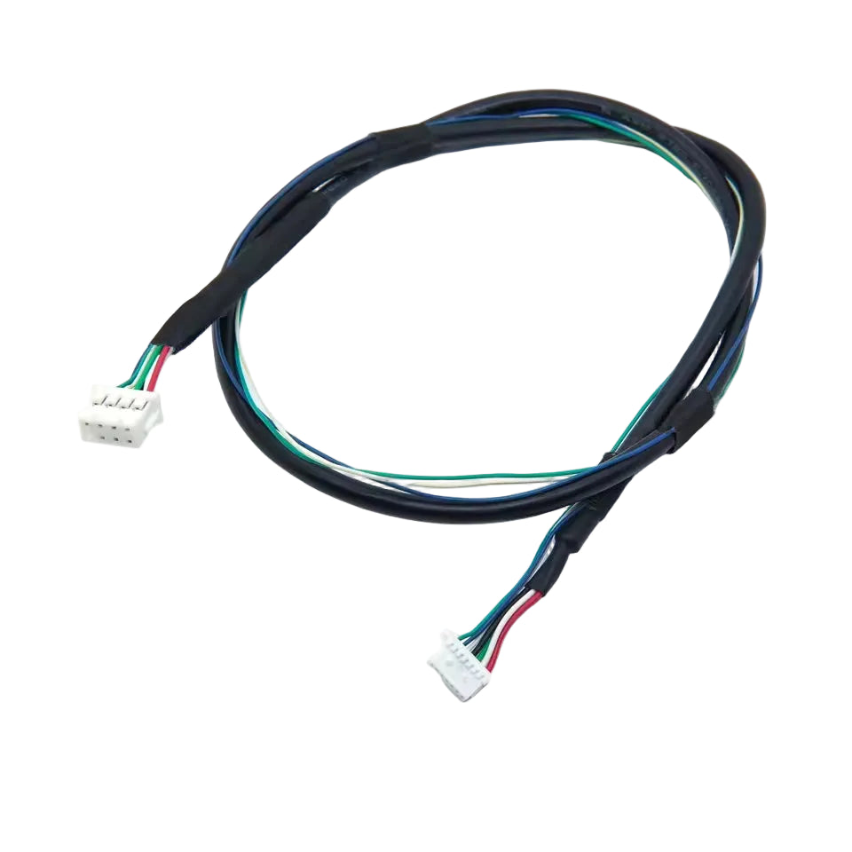 Hybrid wire harness assembly featuring Hirose DF11-8DS-2C and JST 1.0mm pitch receptacles