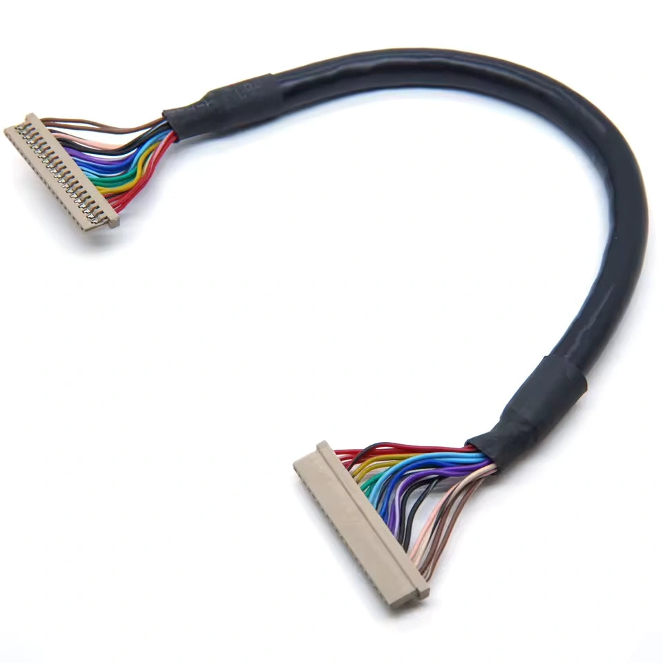 Hirose DF14 series 1.25mm pitch 20-pin double-ended LVDS Wire Harness
