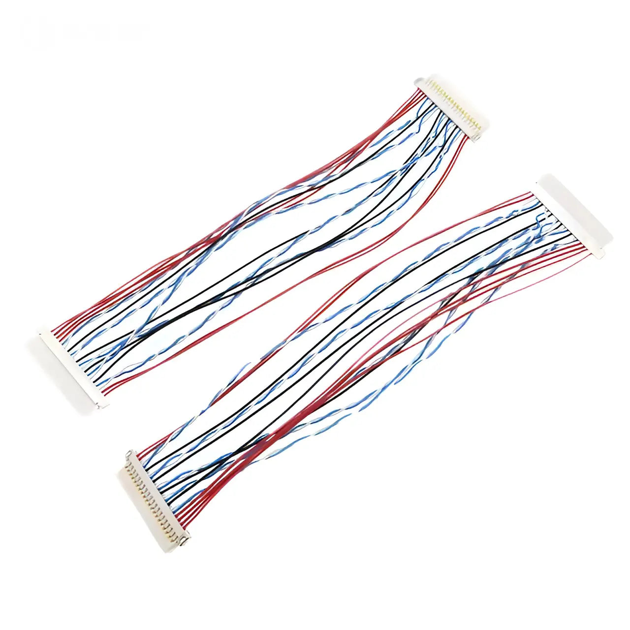20-position 1.0mm pitch Hirose DF19 board-to-display lvds wire harness