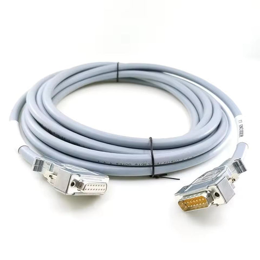 Shielded DB15 female connector within a heavy-duty Harting zinc die-cast housing designed for vibration-resistant industrial applications.