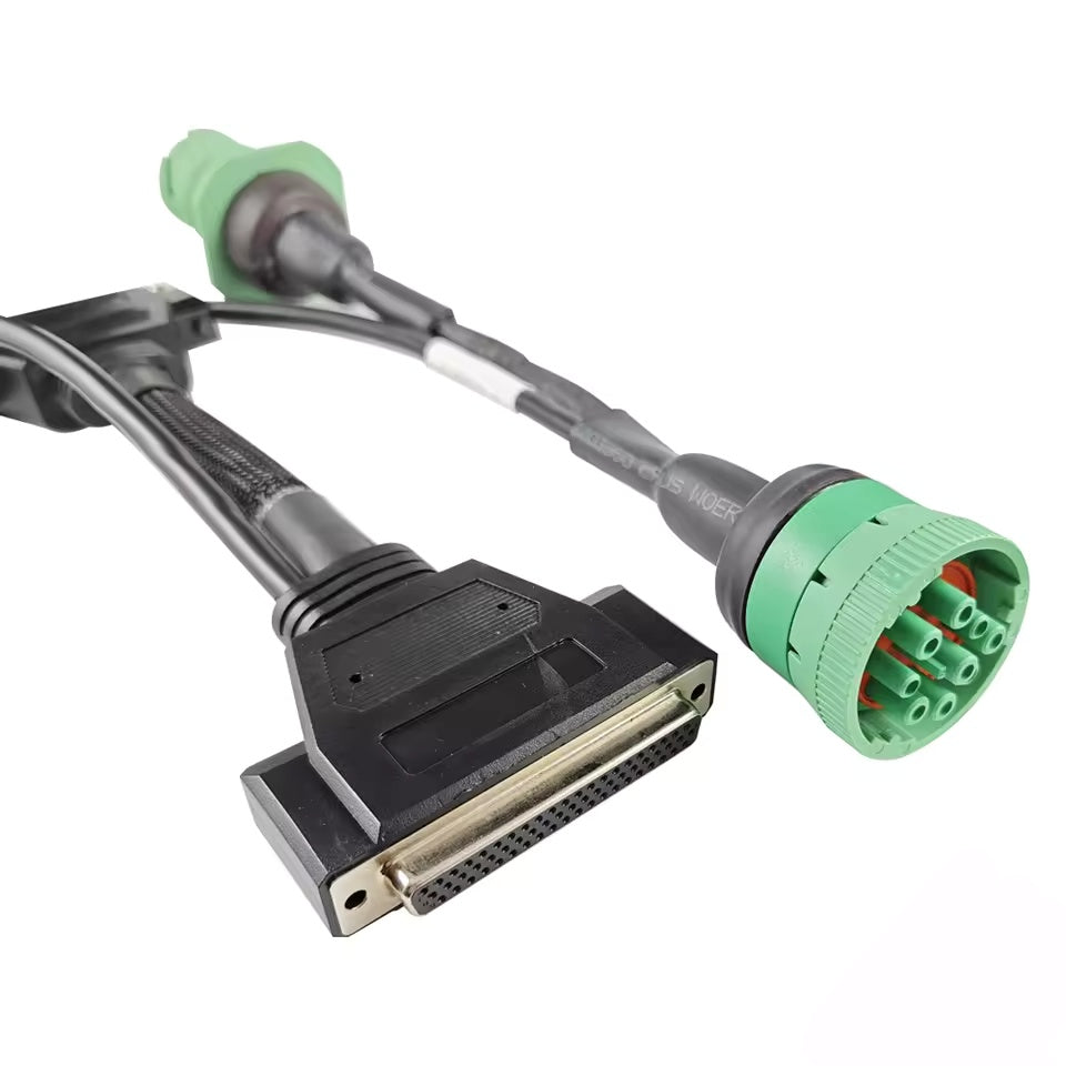 J1939 Type 2 Y Cable 9 Pin Deutsch Plug To Female Hd10-9-1939p-bp03 Connector Db62 Male Automotive Cable