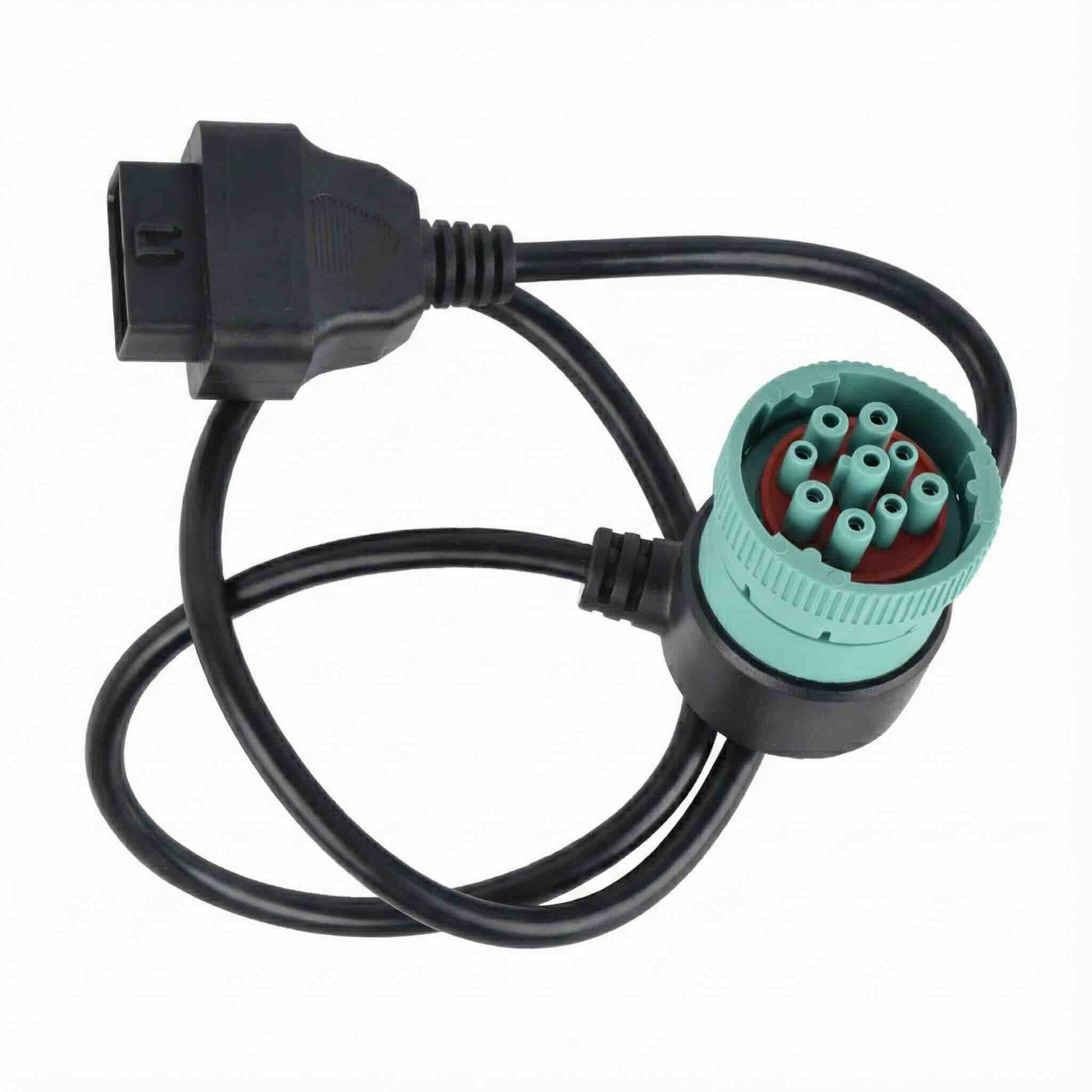 J1939 9pin Male/female To 16pin Obd 2 Female Socket Adapter