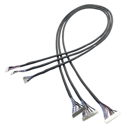 3 pair JAE FI-X series 1.0mm pitch 30-pin LVDS Wire Harness
