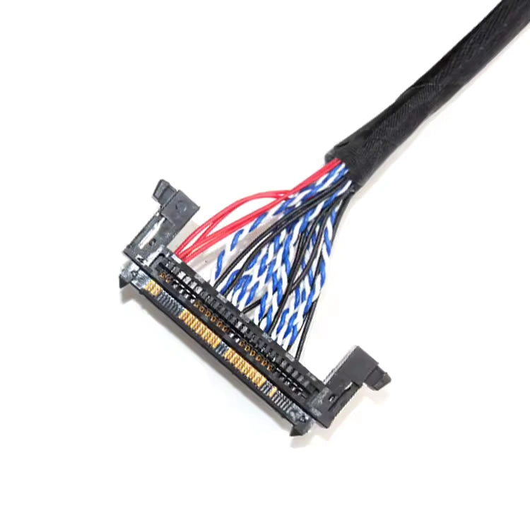 Cross-series display signal routing harness with FI-X and DF19 interconnects