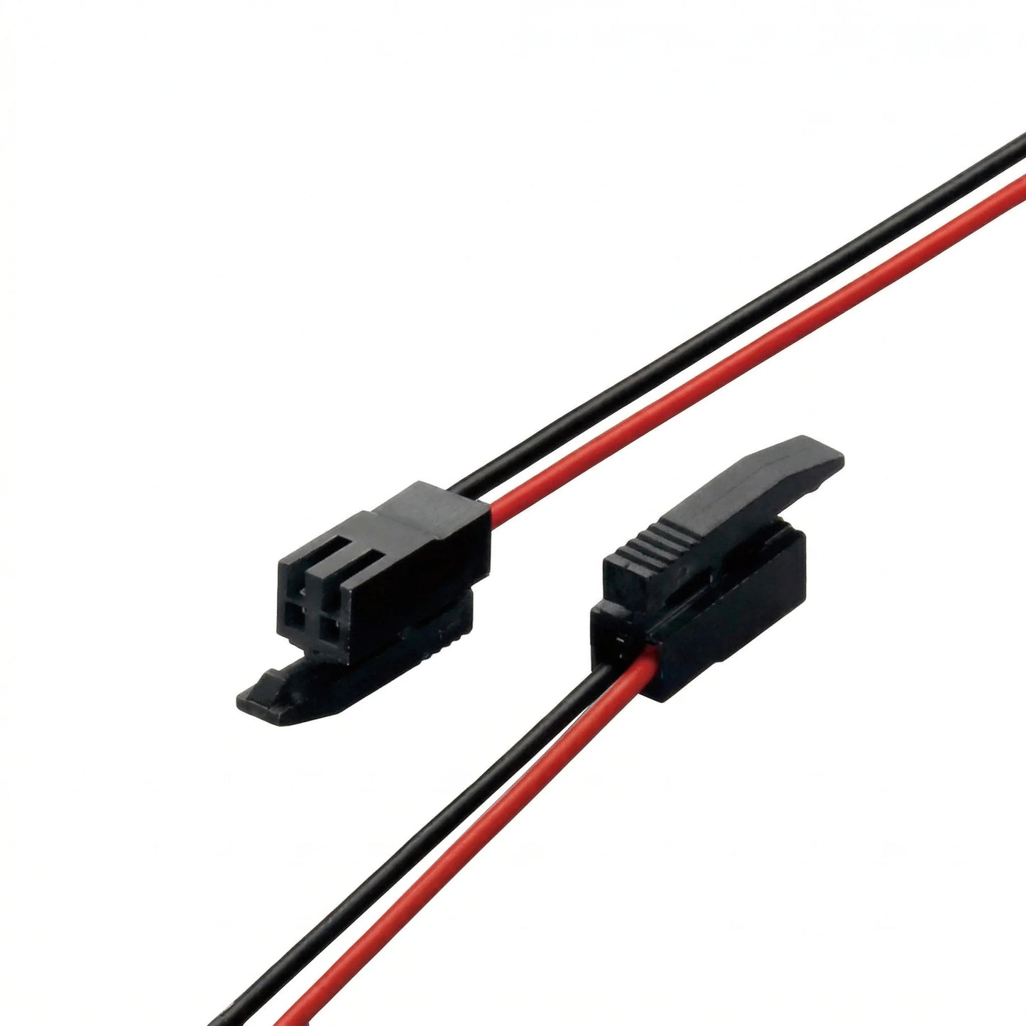 JAE 2-pin discrete wire harness with IL-L2S-S3L-B receptacle