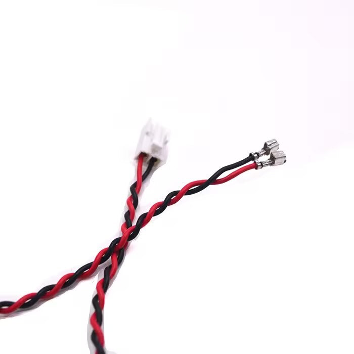 Full view of a custom industrial wire harness featuring a JST 1.0mm interface and high-precision terminations.