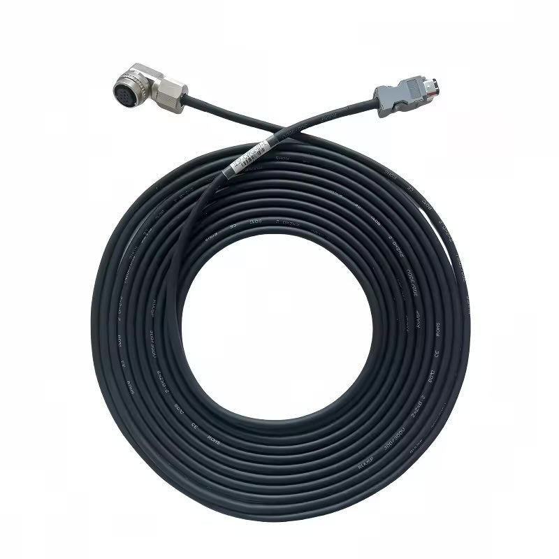 Sigma-7 series shielded feedback cable assembly for industrial automation.