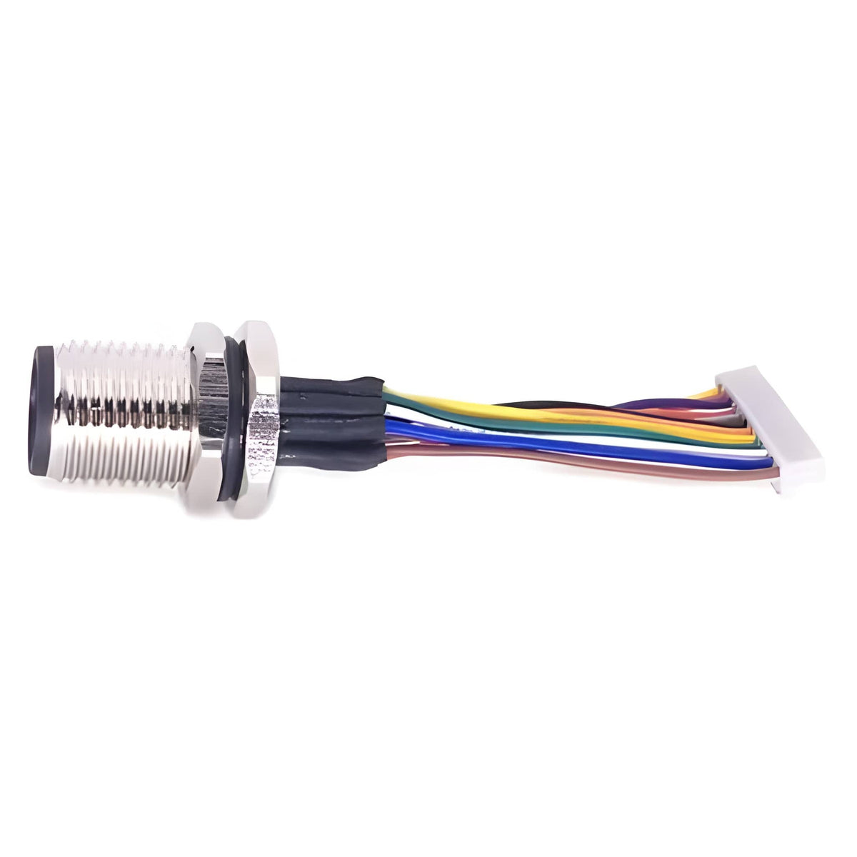 Terminating Sockets M12 12-Pin Male to JST PH1.25 | Custom Wire Harness Assembly