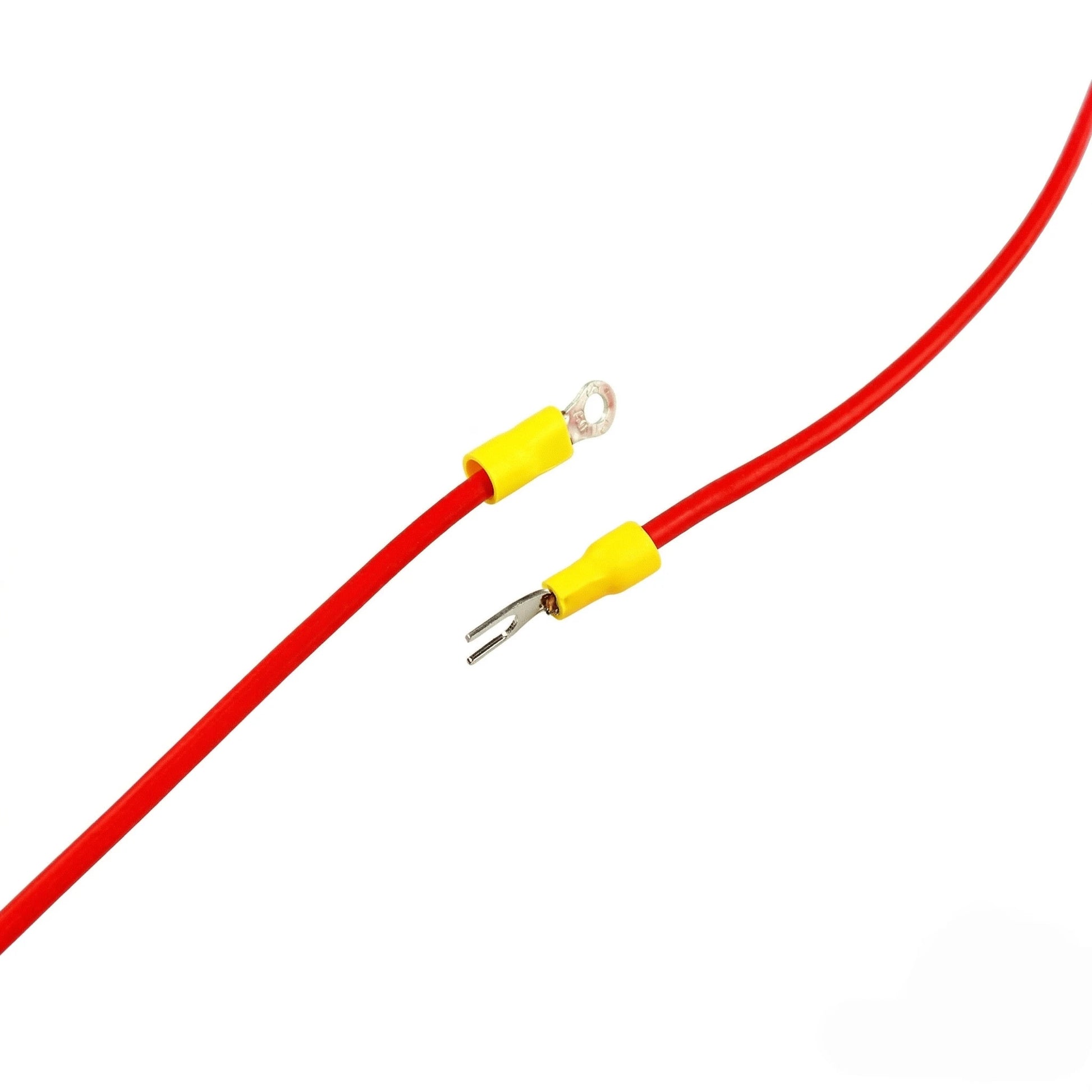 Discrete wire harness with M4 spade terminal interconnects
