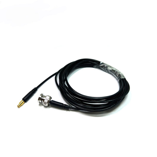 MCX male to BNC male RG174 RF coaxial cable assembly, Top view