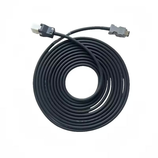 Fuji MFECA0030EAD encoder cable with rectangular connectors.