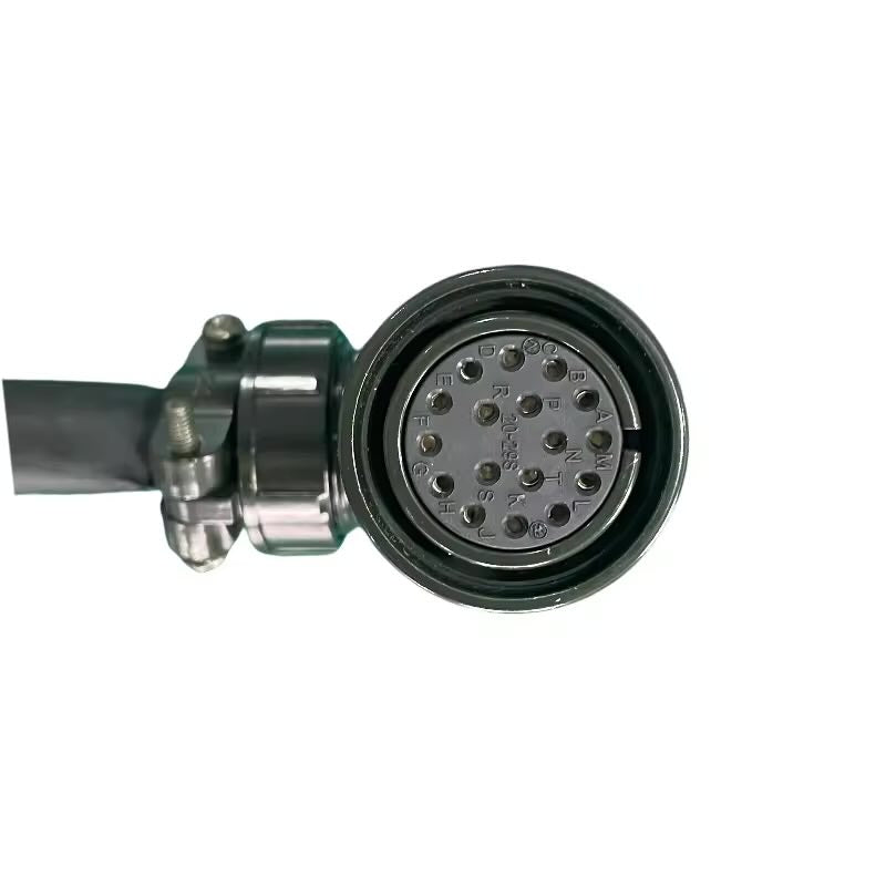 High-power shielded servo motor feedback cable assembly.