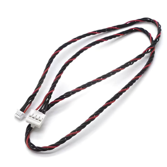 4-pin wire harness with a small white Molex PicoBlade connector and a larger JST XH housing.