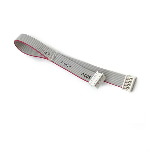 Molex Picoflex 90327 4-circuit 1.27 mm IDT receptacles terminated on both ends of a 28 AWG flat ribbon cable.