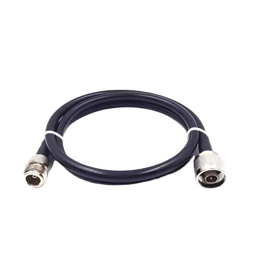 N-Type male plug to N-Type female jack coaxial cable assembly LMR240 LMR400 7D-FB. top view