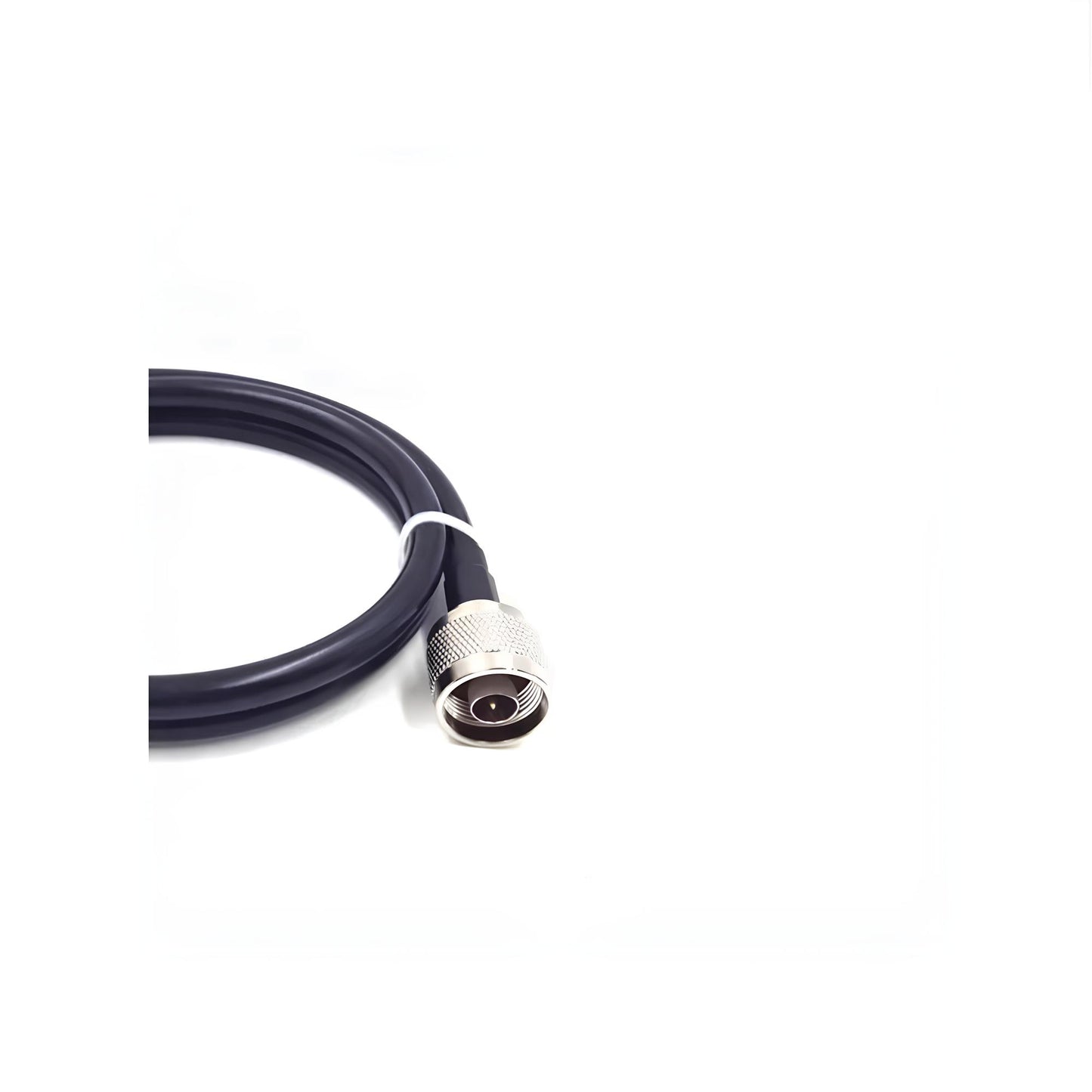 N-Type male plug to N-Type female jack coaxial cable assembly LMR240 LMR400 7D-FB. male plug view