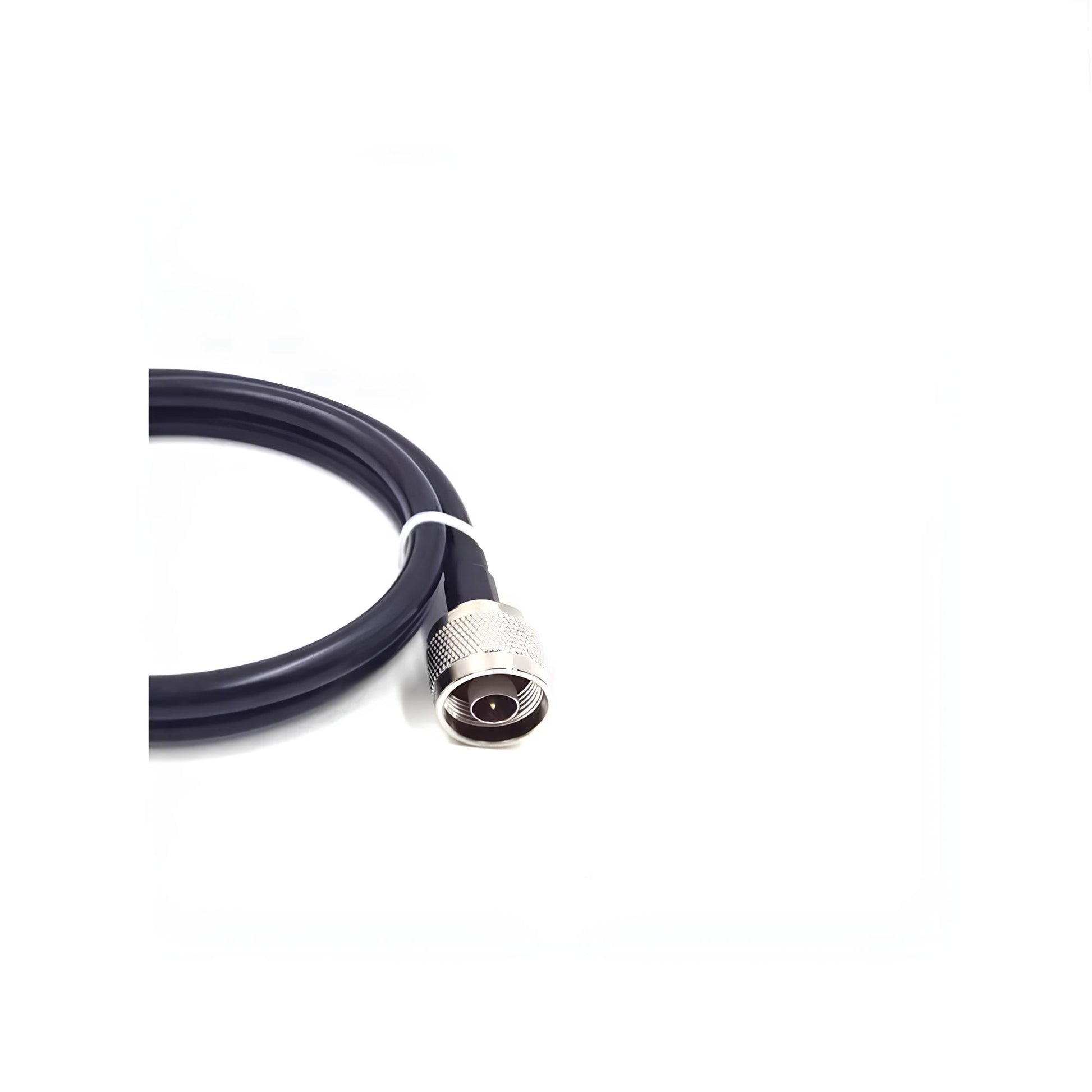 N-Type male plug to N-Type female jack coaxial cable assembly LMR240 LMR400 7D-FB. male plug view