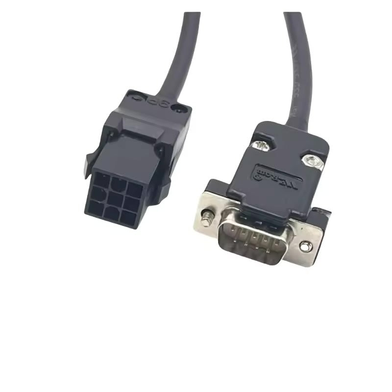 Custom S6-L-P00-3.0 wire harness for Inovance servo motors featuring high-flex shielded signal cabling.