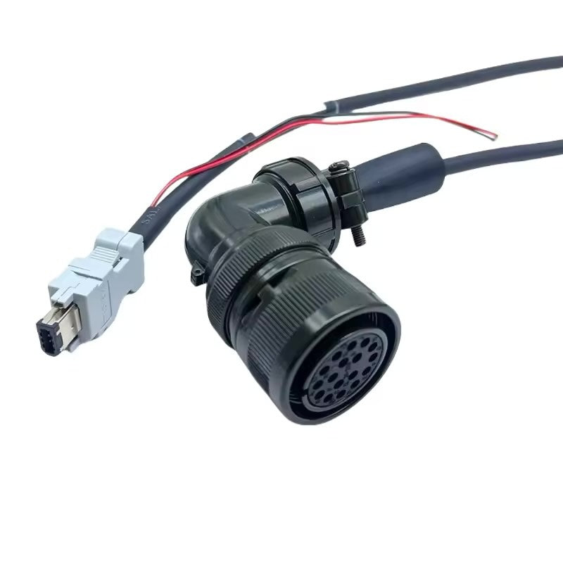 Custom S6-L-P121-3.0-T feedback harness for Inovance SV660 servo systems featuring high-flex shielded cabling.