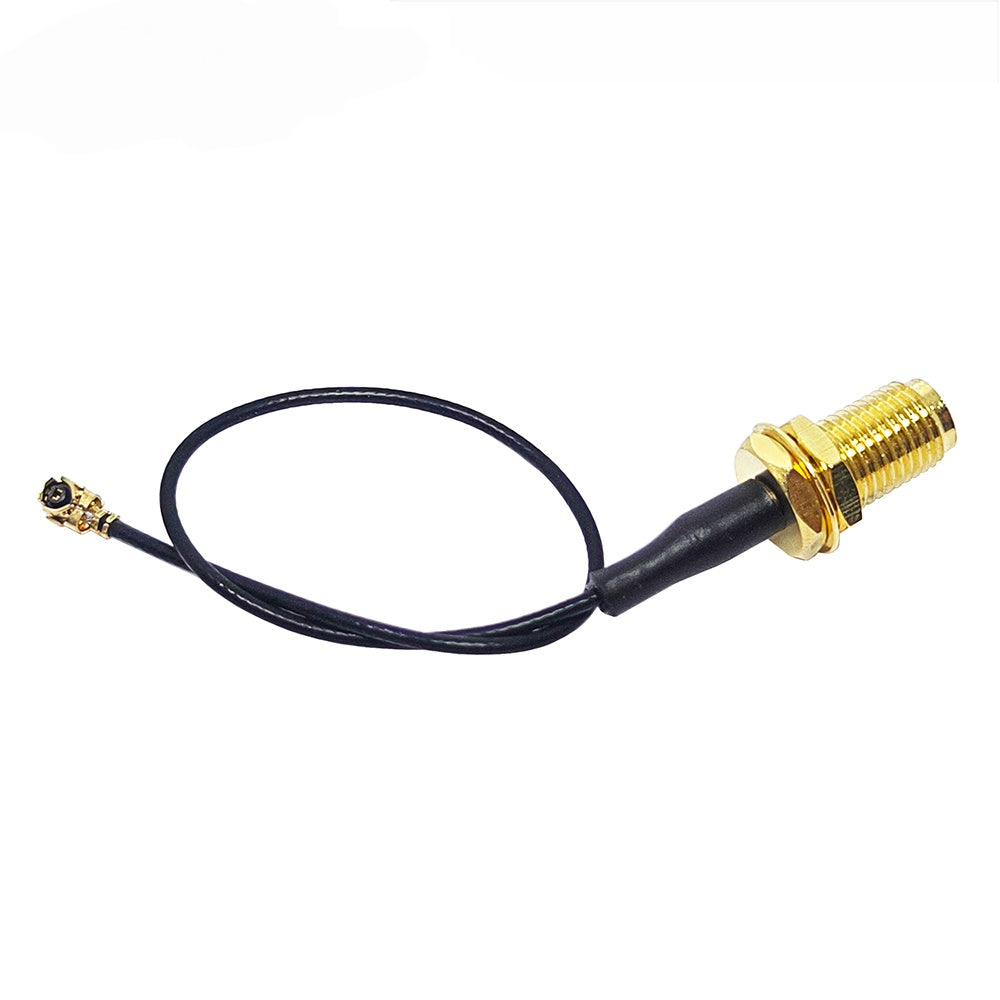 SMA Female Bulkhead to U.FL Cable | 1.13mm RF Coaxial,side view