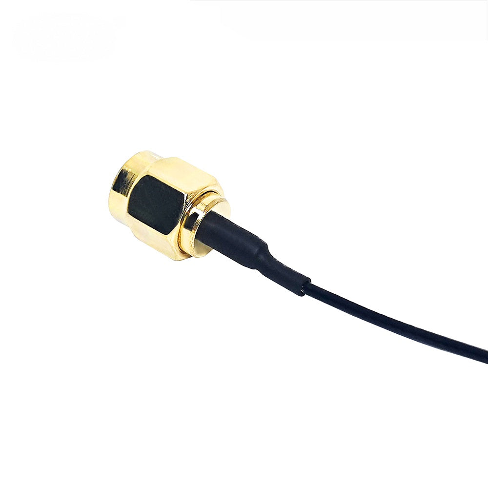 SMA male jack to U.FL connector 1.13mm mini RF coaxial cable assembly, SMA male view